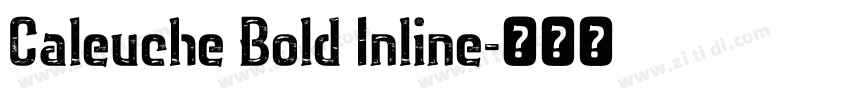 Caleuche Bold Inline字体转换